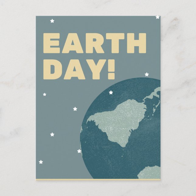 Postal Proteger nuestro planeta, 22 de abril (Anverso)