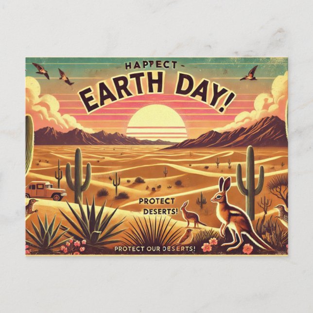 Postal Proteger nuestros desiertos (Anverso)