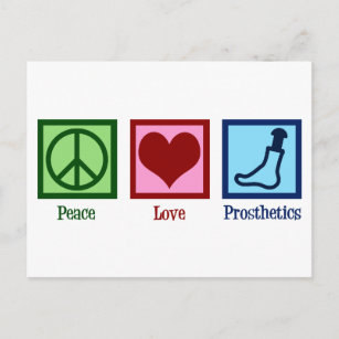 Postal Prótesis de amor por la paz