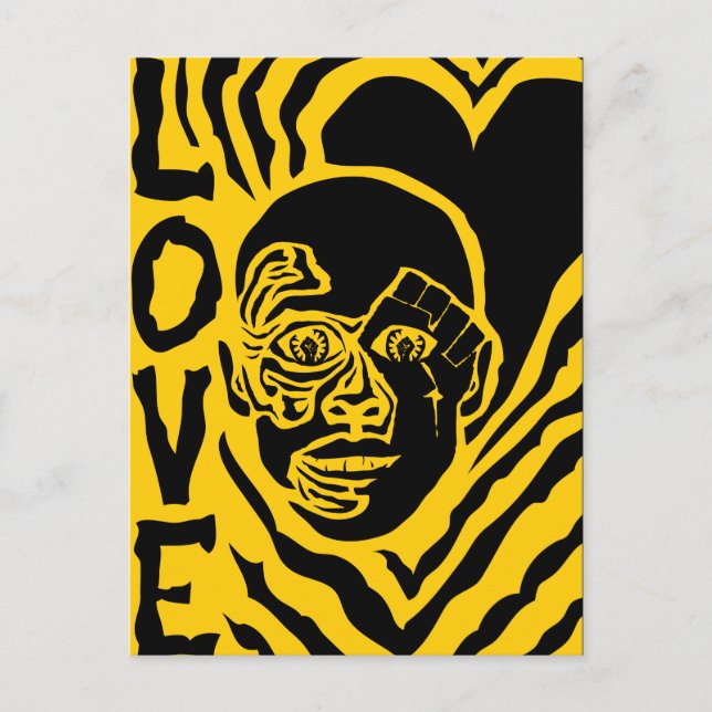Postal protesta con amor (Anverso)