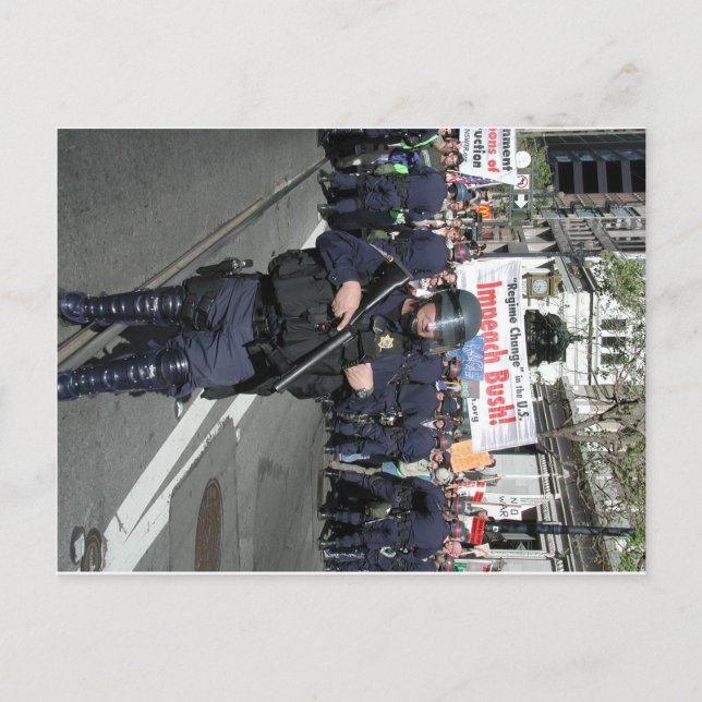 Postal Protesta de la Guerra del Golfo de San Francisco (Anverso)