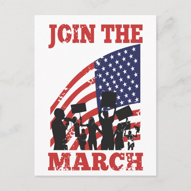 Postal Protesta estadounidense contra la unión de Wall St (Anverso)