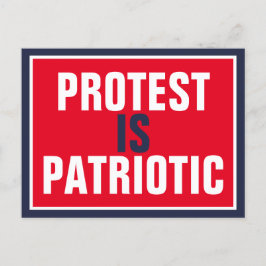 Postal Protesta patriótica