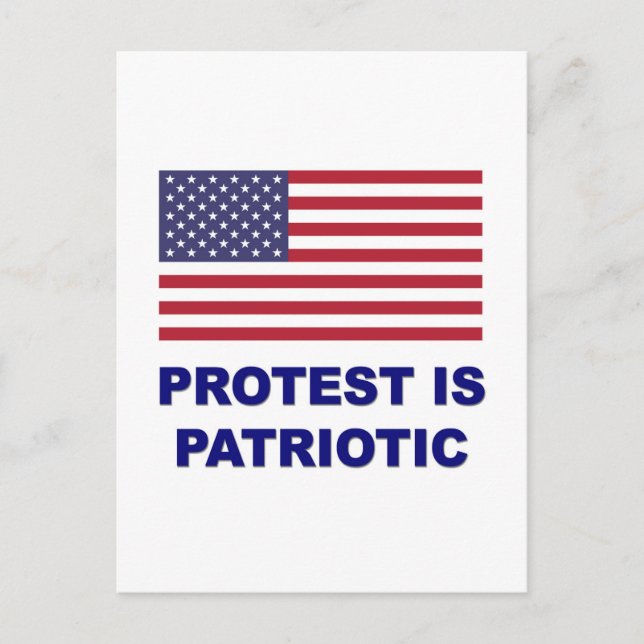 Postal Protesta patriótica (Anverso)