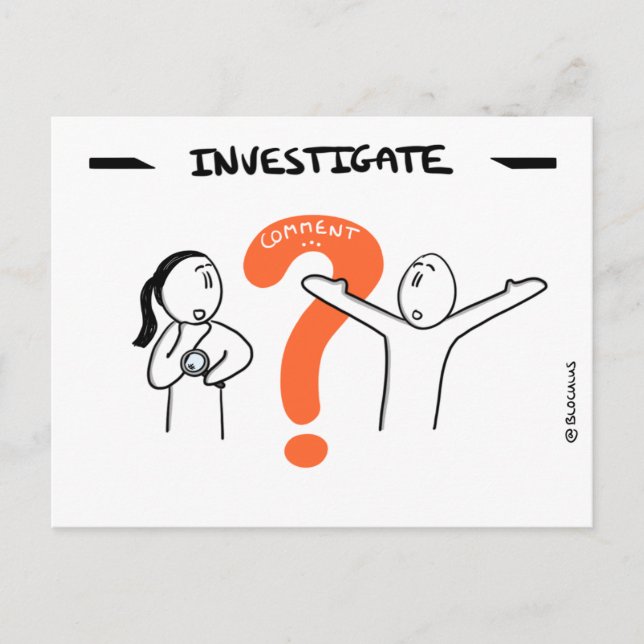 Postal Protocolo de núcleo de la carta: Investigar (Anverso)
