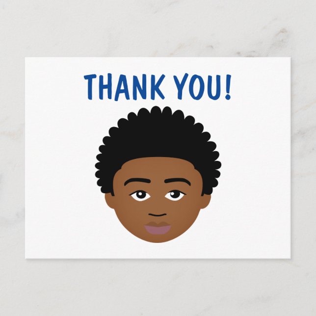 Postal #Proud2BNaturalMe Choose-My-Complexion Gracias (Anverso)