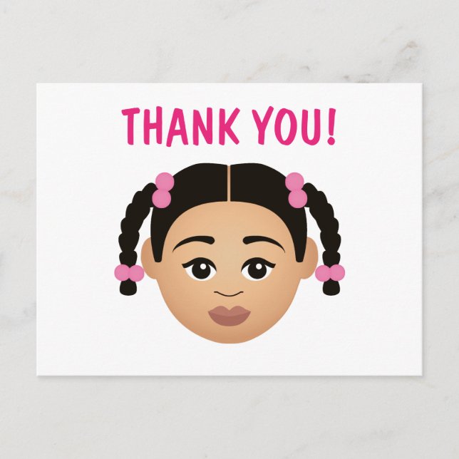 Postal #Proud2BNaturalMe Choose-My-Complexion Gracias (Anverso)