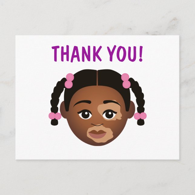 Postal #Proud2BNaturalMe Choose-My-Complexion Gracias (Anverso)