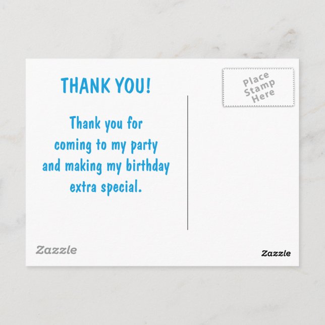 Postal #Proud2BNaturalMe Cumpleaños Gracias (Reverso)