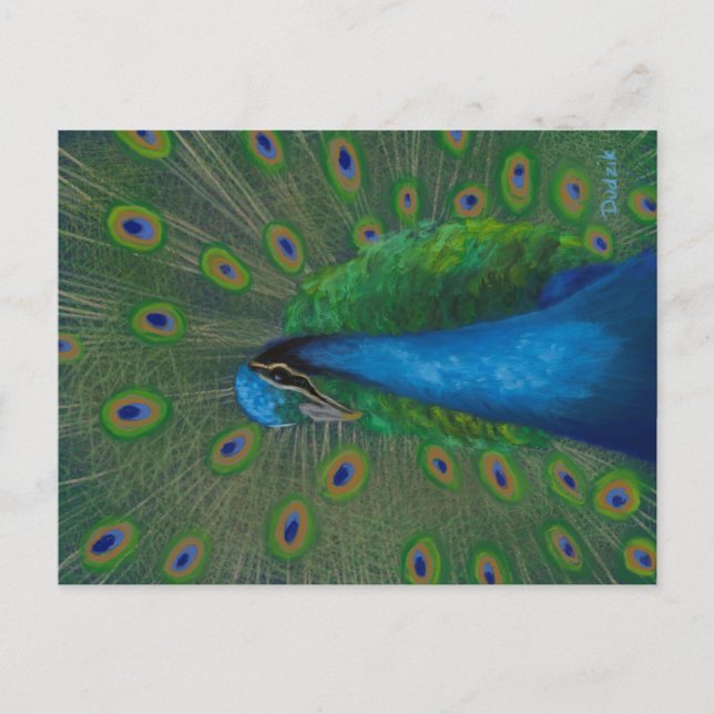 Postal Proud Peacock (Anverso)
