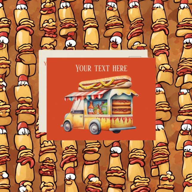 Postal Proveedores de hotdog personalizados agregan mensa (Subido por el creador)