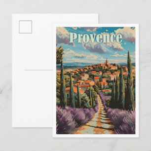 Postal Provenza Francia Viajes de arte
