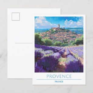 Postal Provenza Francia Viajes de arte