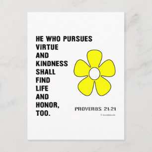 Postal Proverbios 22:21 Virtud