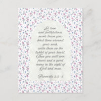 Proverbios 3:3–4 Escritura Floral