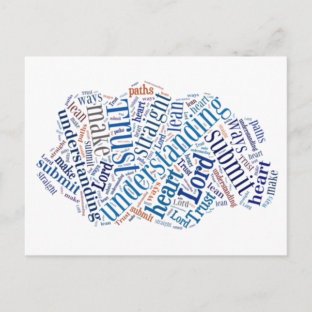 Postal Proverbios 3:5-6 (Anverso)