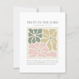 Postal Proverbios 3:5-6 Confianza en el Señor