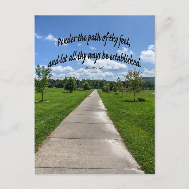 Postal Proverbios 4:26 (Anverso)