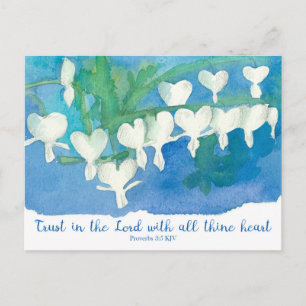 Postal Proverbios Ánimo Religioso Confianza Flores