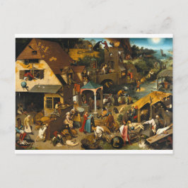 Postal Proverbios holandeses por Pieter Bruegel, el ancia