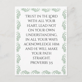 Postal Proverbs 3:5 Poster