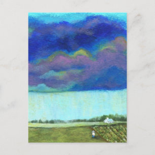 Postal Providence Resumen Pintura de paisajes de arte fol
