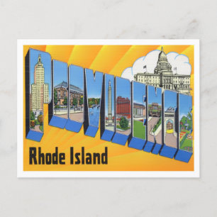 Postal Providence, Rhode Island Vintage Big Letters
