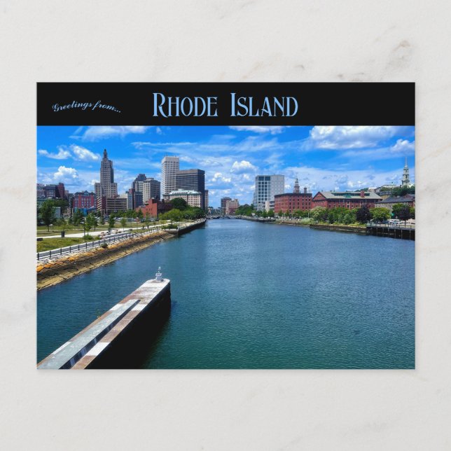 Postal Providence Rhode Island Waterfront (Anverso)
