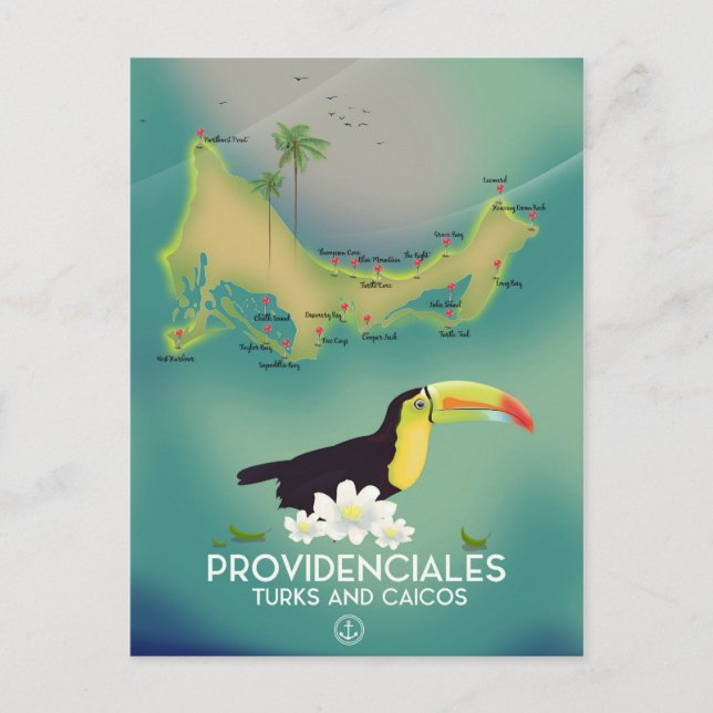 Postal Providenciales turcos y caicos (Anverso)