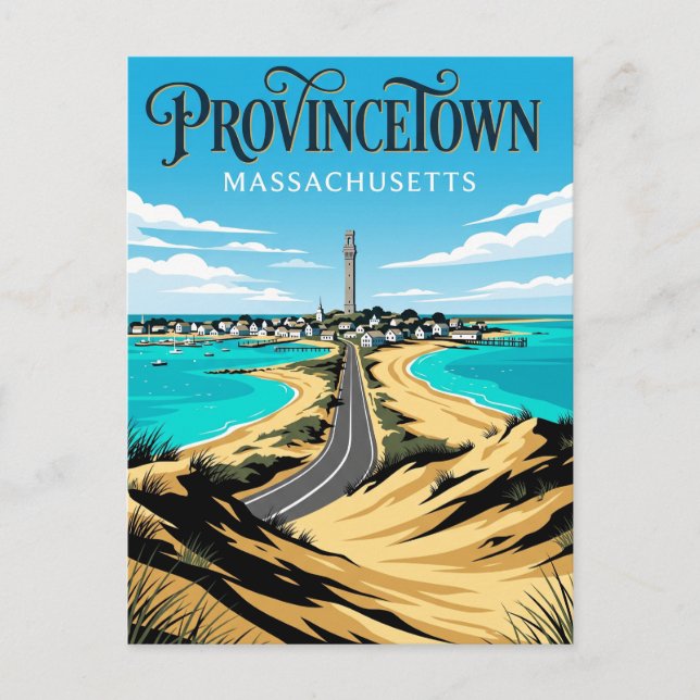 Postal Provincetown EE. UU. (Anverso)