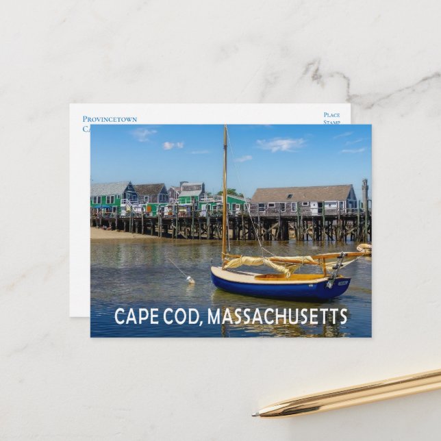 Postal Provincetown MA Cabo Cod Massachusetts (Anverso/Reverso In Situ)