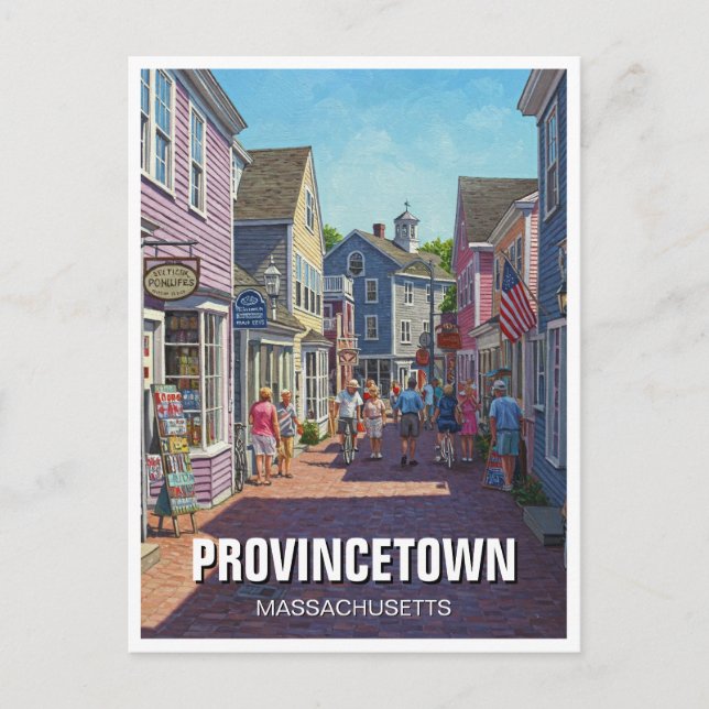 Postal Provincetown Massachusetts Travel (Anverso)