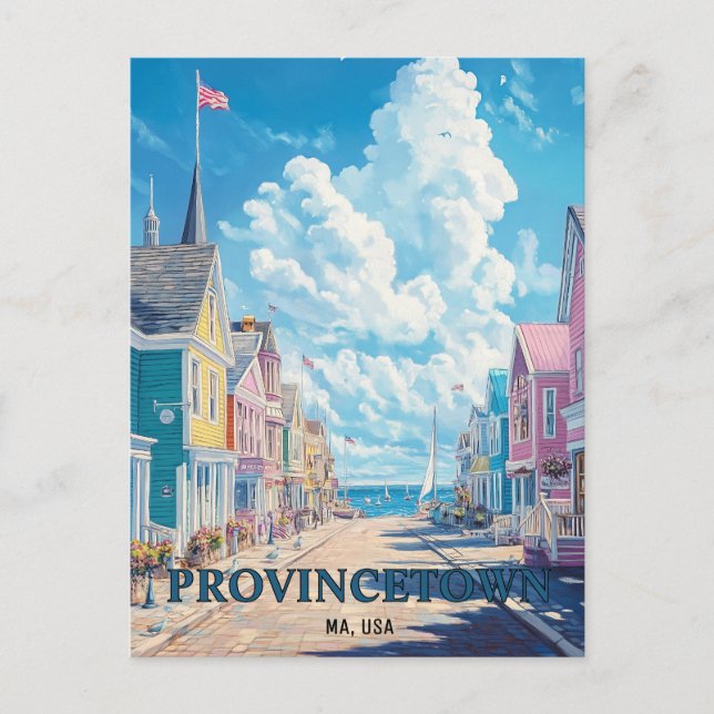 Postal Provincetown Massachusetts USA Travel (Anverso)