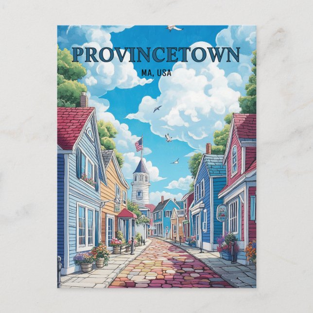 Postal Provincetown Massachusetts USA Travel (Anverso)
