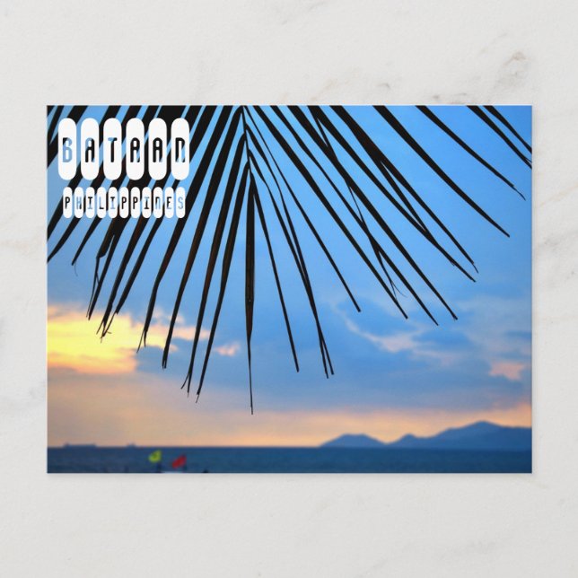 Postal Provincia de Bataan, Filipinas (Anverso)