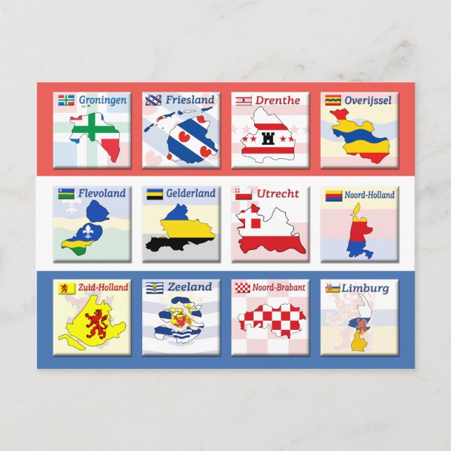 Postal Provincias holandesas (Anverso)