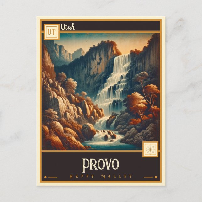 Postal Provo, Utah | Vintage (Anverso)