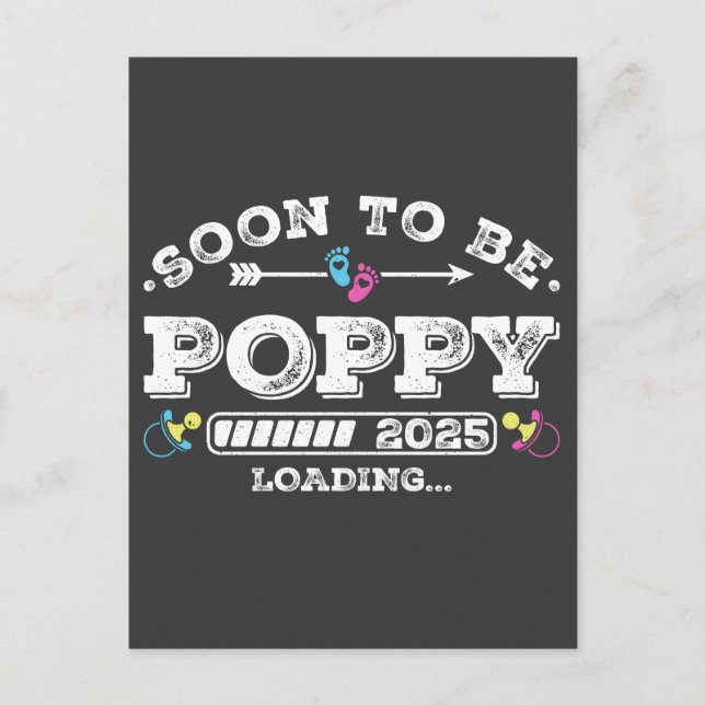 Postal Próximamente Poppy 2025 Cargando (Anverso)