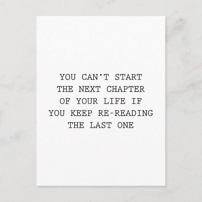 Postal Próximo Capítulo De Su Vida (Anverso)