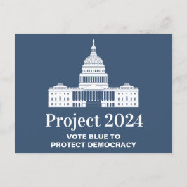 Postal Proyecto 2024 Votación por la democracia