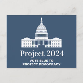 Postal Proyecto 2024 Votación por la democracia