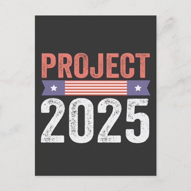 Postal Proyecto 2025 Camiseta Patrótica Trump (Anverso)