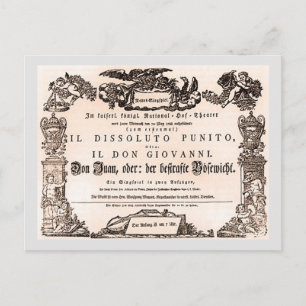 Postal Proyecto de ley original, estreno en Viena de Don 