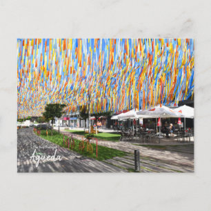 Postal Proyecto del cielo paraguas Agueda Portugal