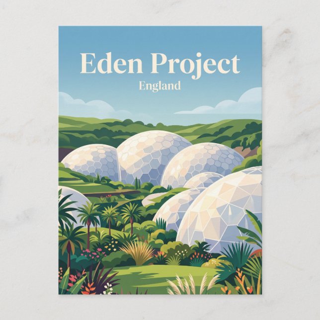 Postal Proyecto Eden Inglaterra (Anverso)