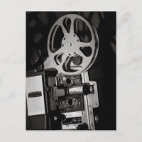 Proyector de Películas Antiguo Blanco y Negro