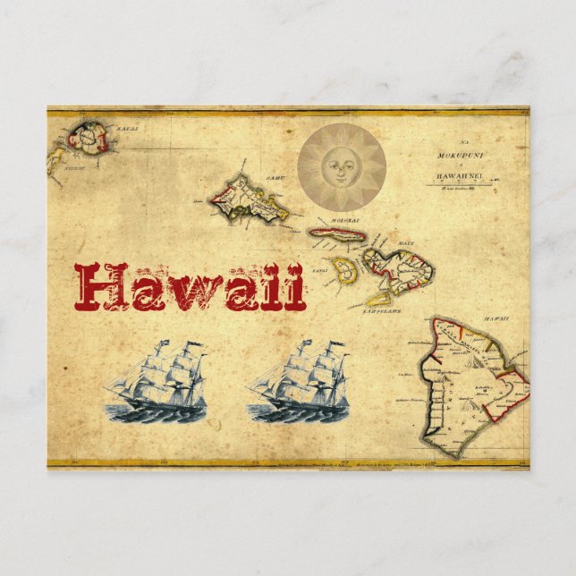 Postal Prueba de Hawaii (Anverso)