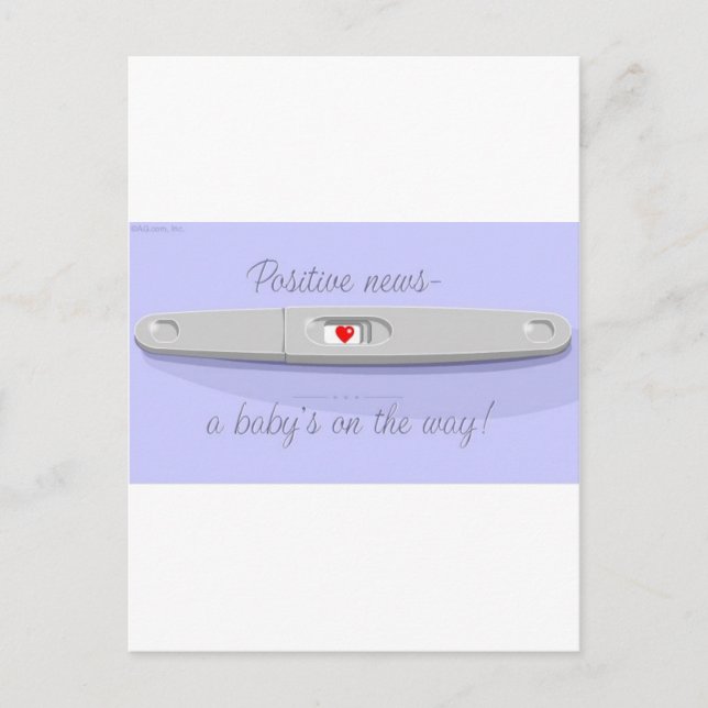 POSTAL PRUEBA DE PREG POSITIVA (Anverso)