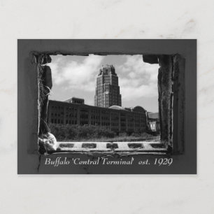Postal Prueba de 'Terminal Central' de búfalo. 1929