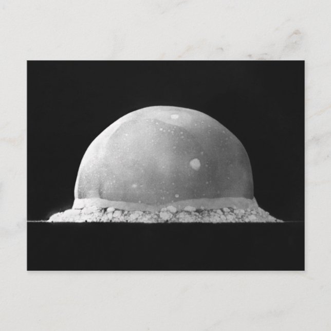 Postal Prueba de Trinidad Explosión de bomba atómica 16 d (Anverso)